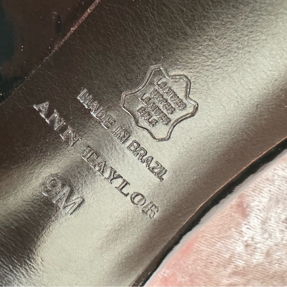 💥Ann Taylor Black Patent Leather Slingbacks - Picture 5 of 8